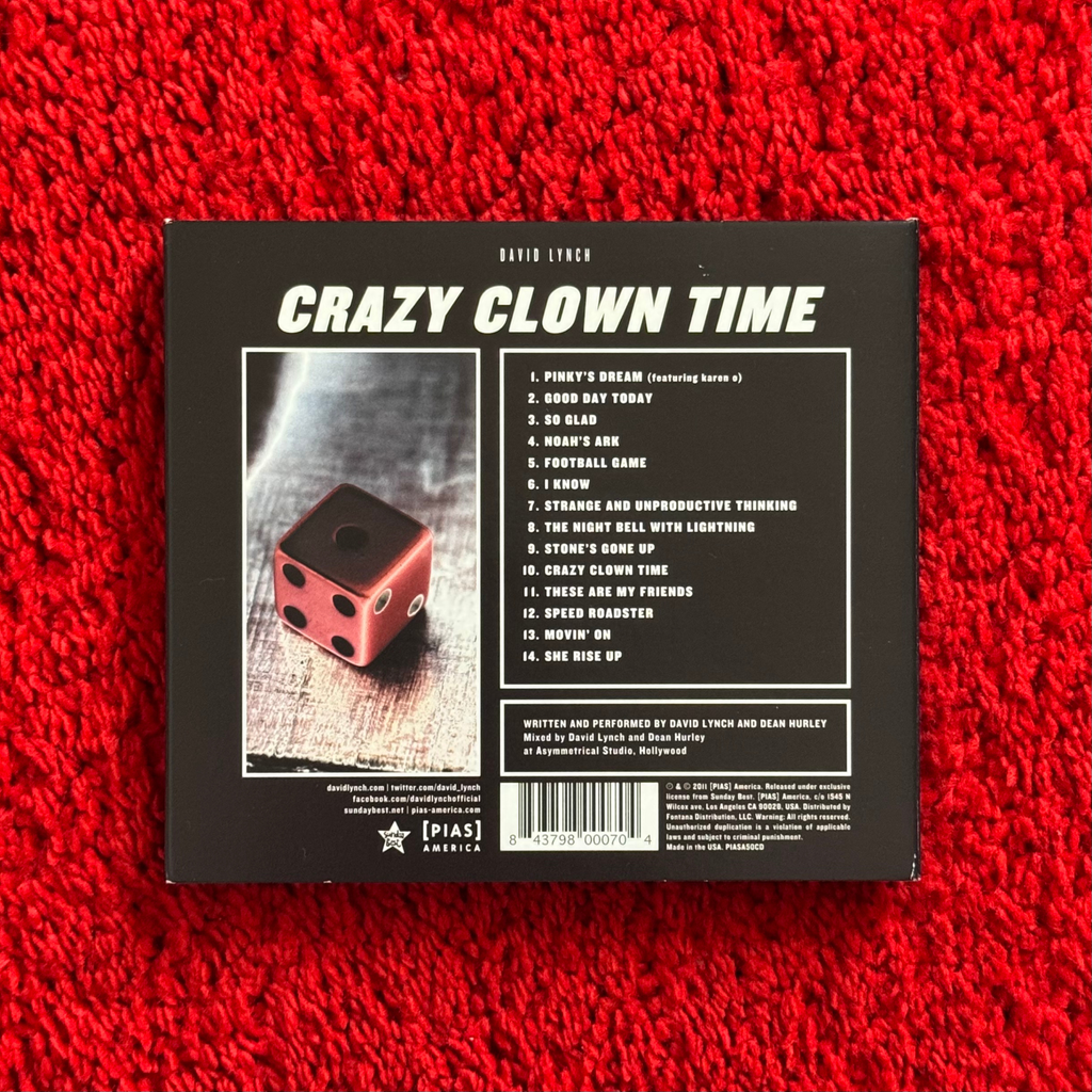 DAVID LYNCH CRAZY CLOWN TIME (2011) CD